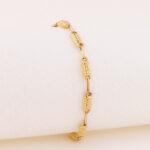 Pulsera De Oro 18k Botón Gusano - Image 2