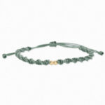 Pulsera De Oro 18K Tejida Con Esferas