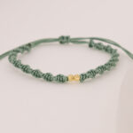 Pulsera De Oro 18K Tejida Con Esferas - Image 2