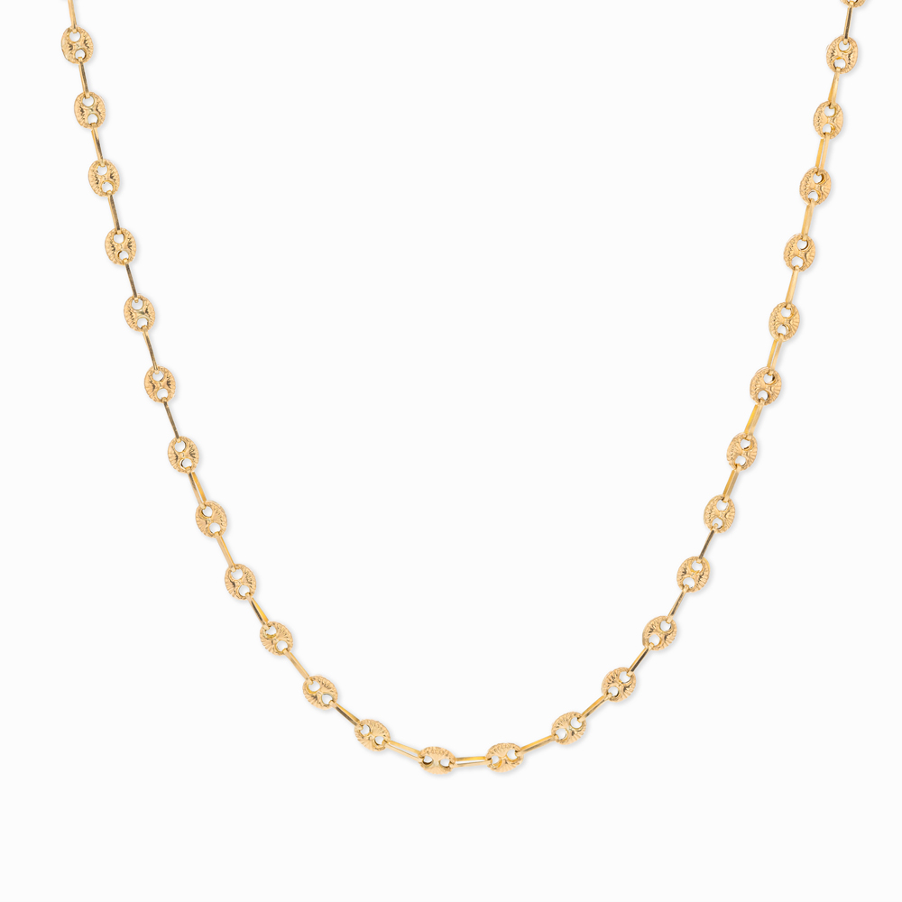 TD016-02.jpg Cadena De Oro 18K Calabrote Diamantada - Image 1