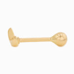 Piercing Oro 18K Para Oreja, Dije luna - Image 3