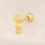 Piercing Oro 18K Para Oreja, Dije  Snoopy - Image 2