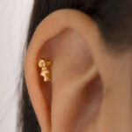 Piercing Oro 18K Para Oreja, Dije  Snoopy - Image 3