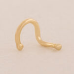 Piercing Oro 18K Para Nariz, Curvo - Image 2