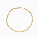 Pulsera De Oro 18K Eslabón Seguido