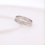 Anillo Oro Blanco 18k Tipo Argolla - Image 2