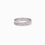 Anillo Oro Blanco 18k Tipo Argolla