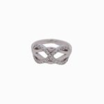 Anillo Oro Blanco 18k Infinito