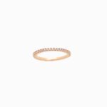 Anillo De Oro Rosado18k Cintillo