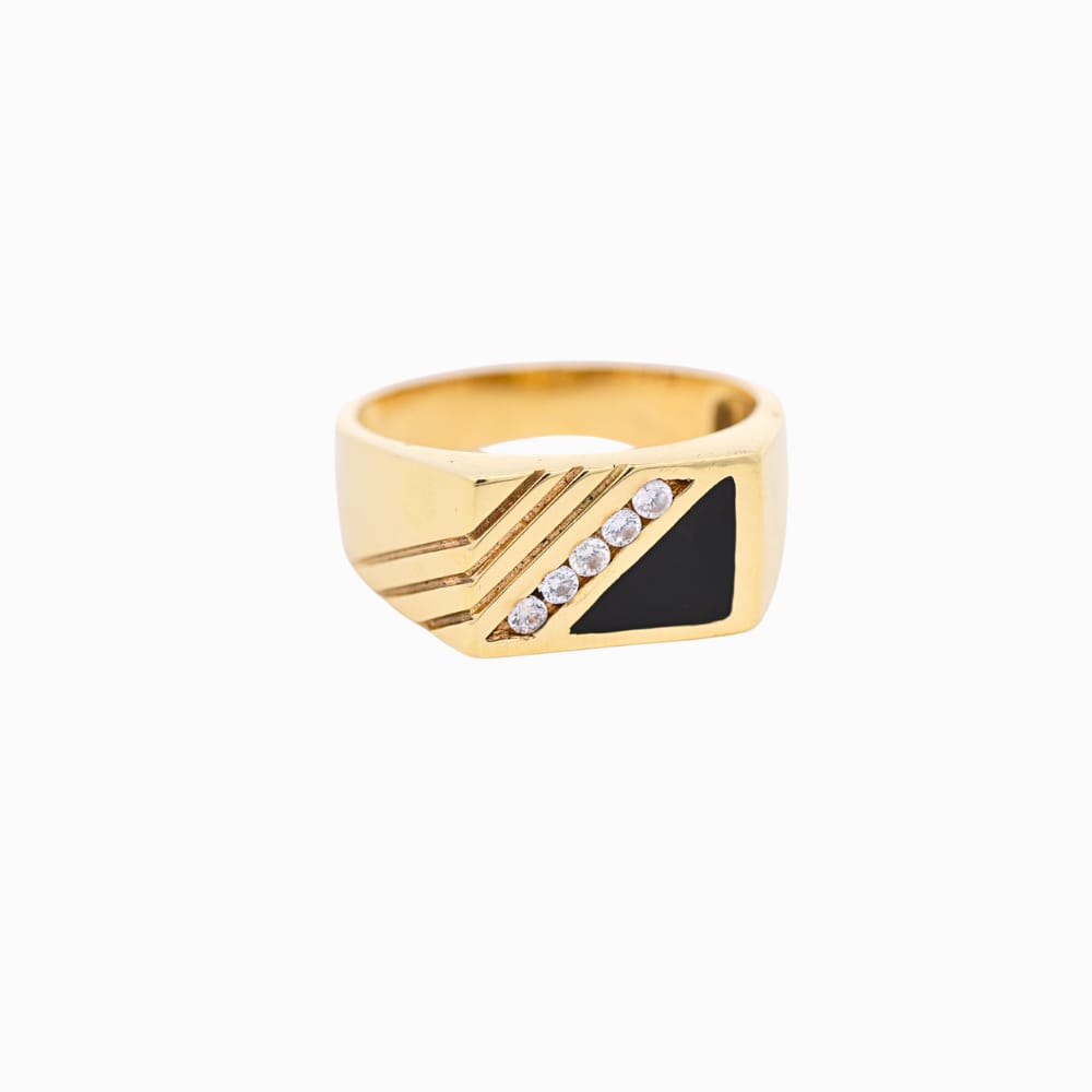 Gua0000086700-02 Anillo De Oro 18K Cuadrado - Image 1