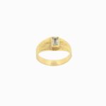 Anillo De Oros 18k Con Piedra Cuadrada