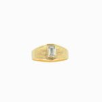 Anillo De Oros 18k Con Piedra Cuadrada - Image 2